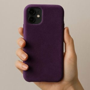 11 Purple Velvet-Touch Phone Cover - Gentle Hold