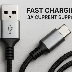 Fast Charging Type-C Cable - 3A Current Support